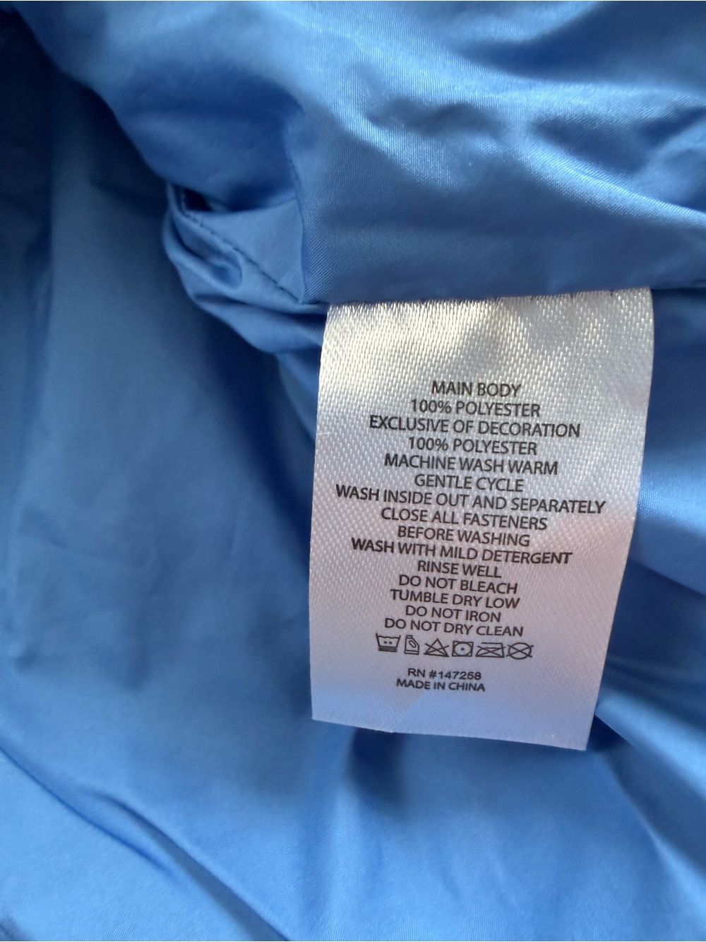 Simply Southern Women’s Blue Cropped Puffer Vest Medium NEW - Picture 4 of 4